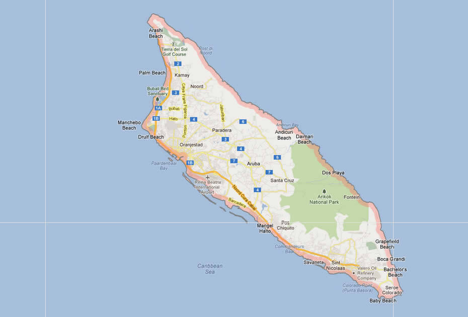 Maps von Aruba